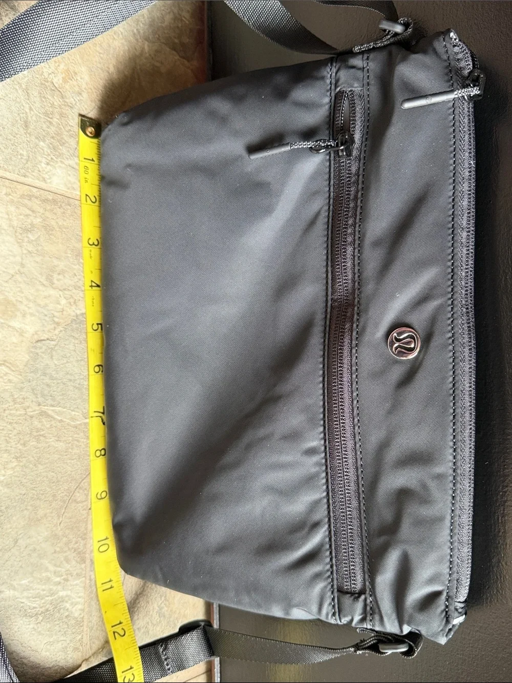 lululemon athletica Black Crossbody Messenger Bag